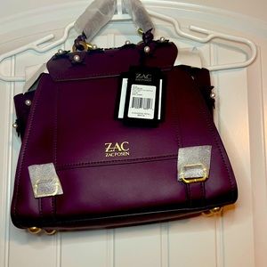 ZAC Zac Posen Women's Eartha Convertible Backpack, Dark Cherry